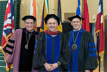 President John S. Nader at inauguration