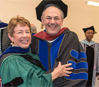 President John S. Nader at inauguration