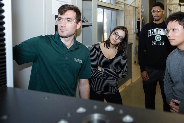 Photo of a clean lab, hydraulic system, and structures